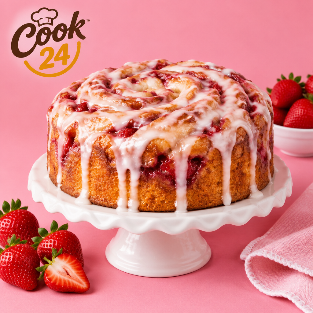 Signature Strawberry Honeybun Cake